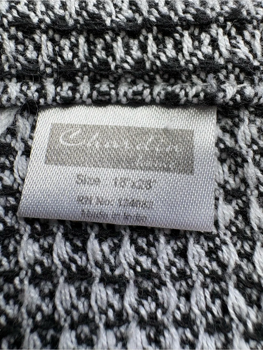 NWOT Chardin Home Black & White Woven Kitchen Towels - Set Of 2